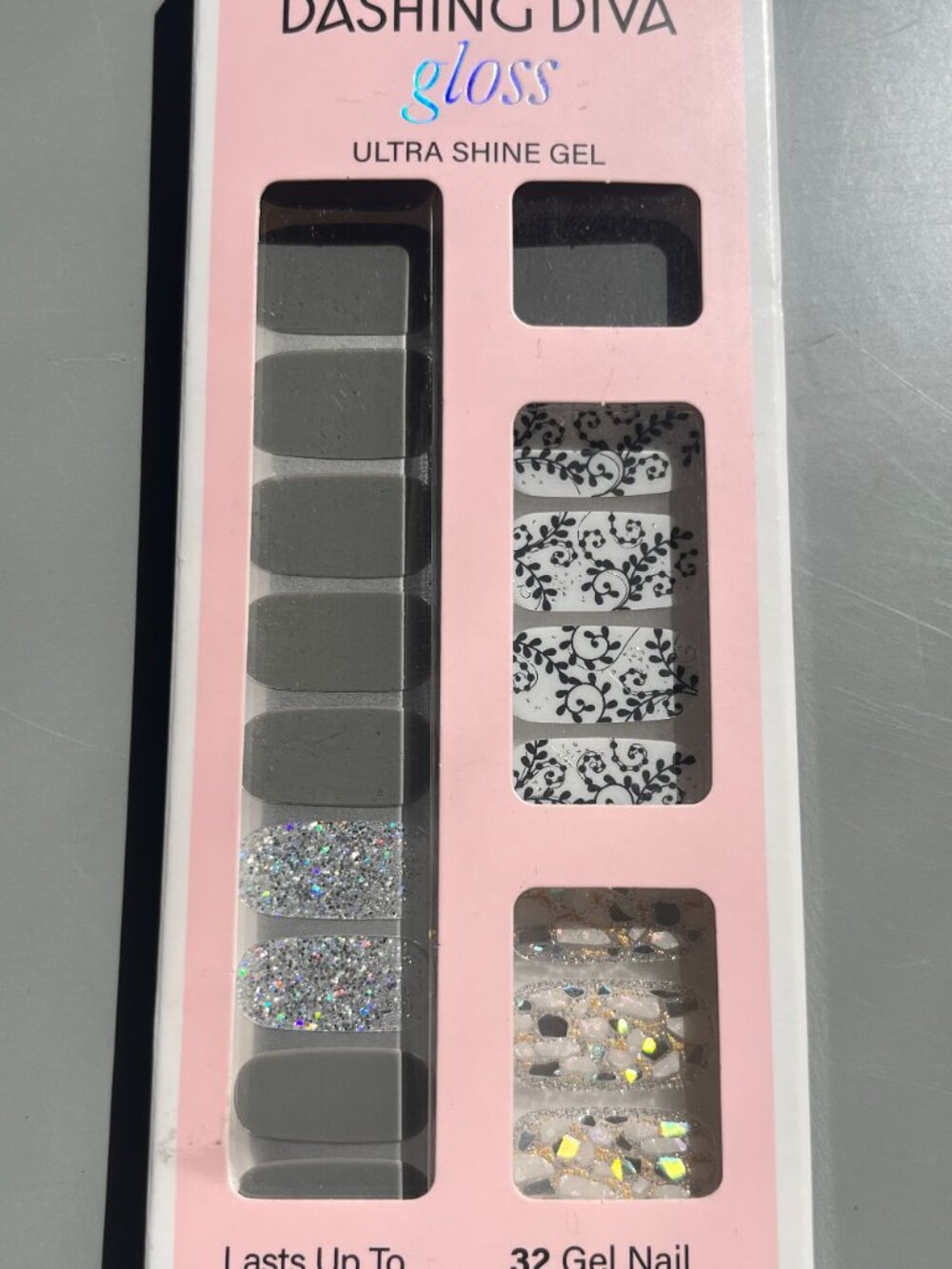 Dashing Diva Gel Gloss Palette Glitter Ultra Shine Nail Strips - Picture 2 of 4
